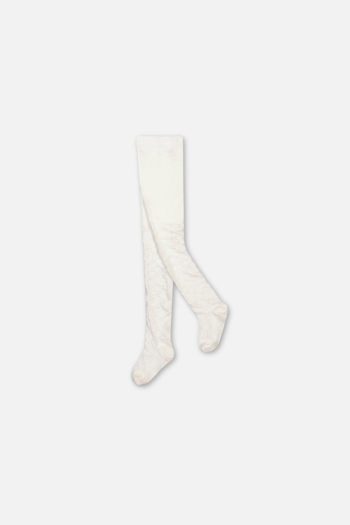 Baby Knit Textured Tights Off-White-0