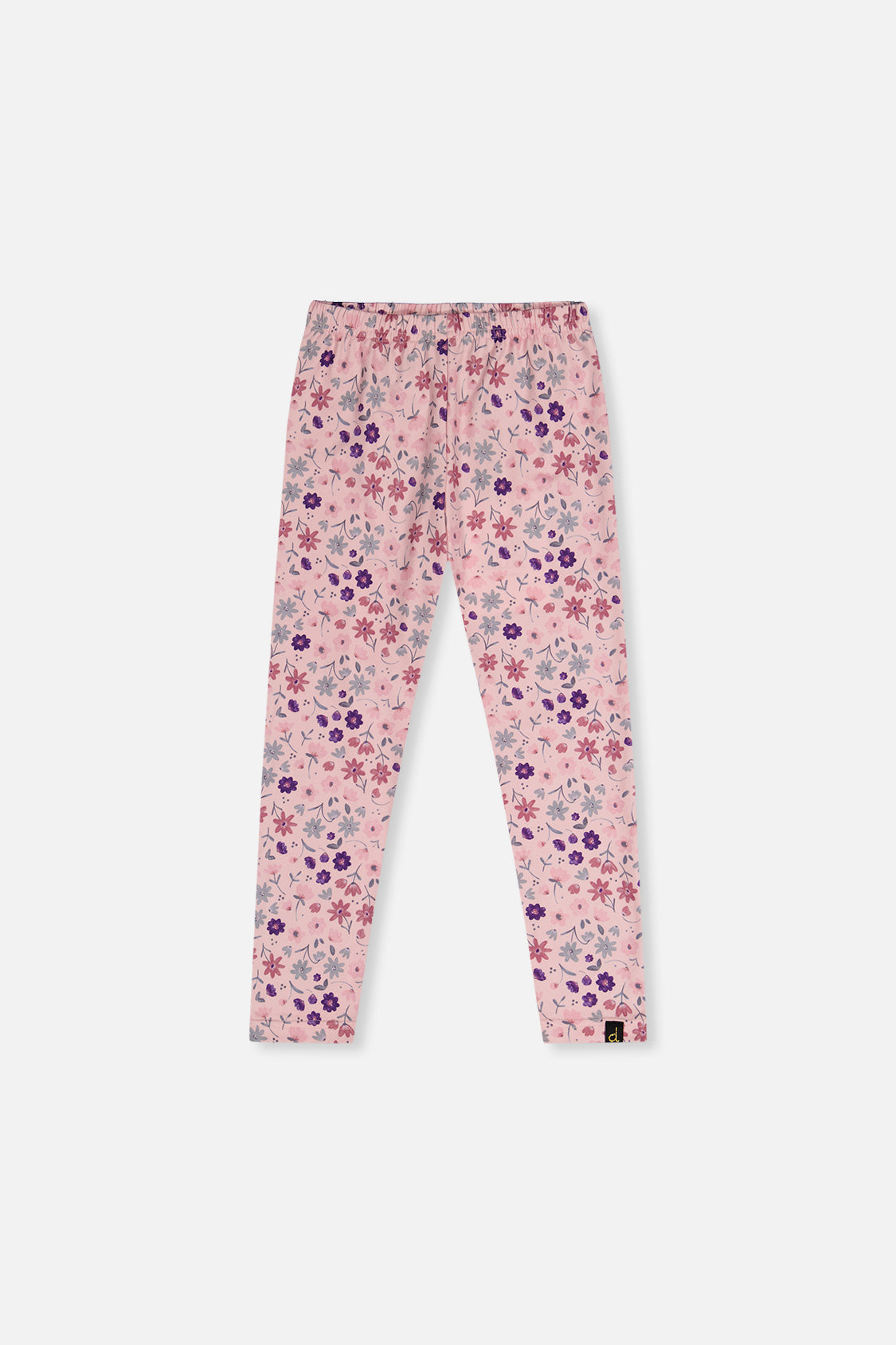 Printed Leggings Pink Printed Daisies-0