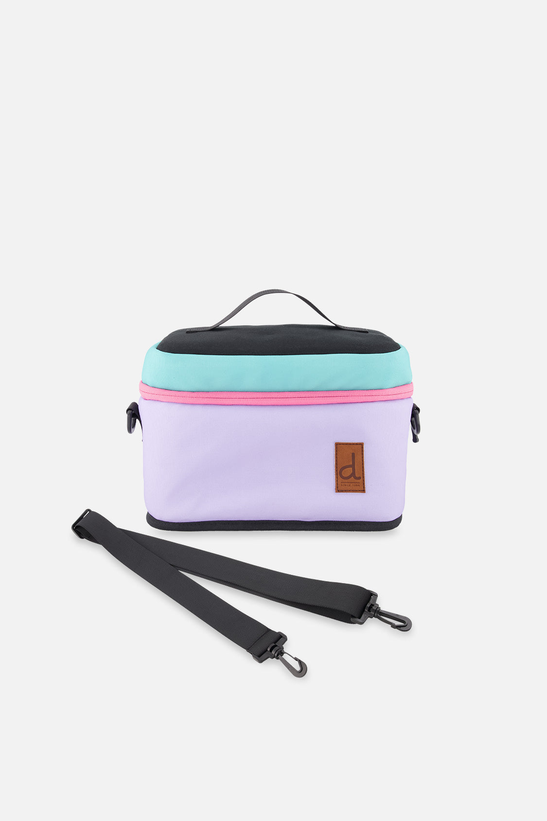 Lunch Box Turquoise Blue, Pink And Mauve-0