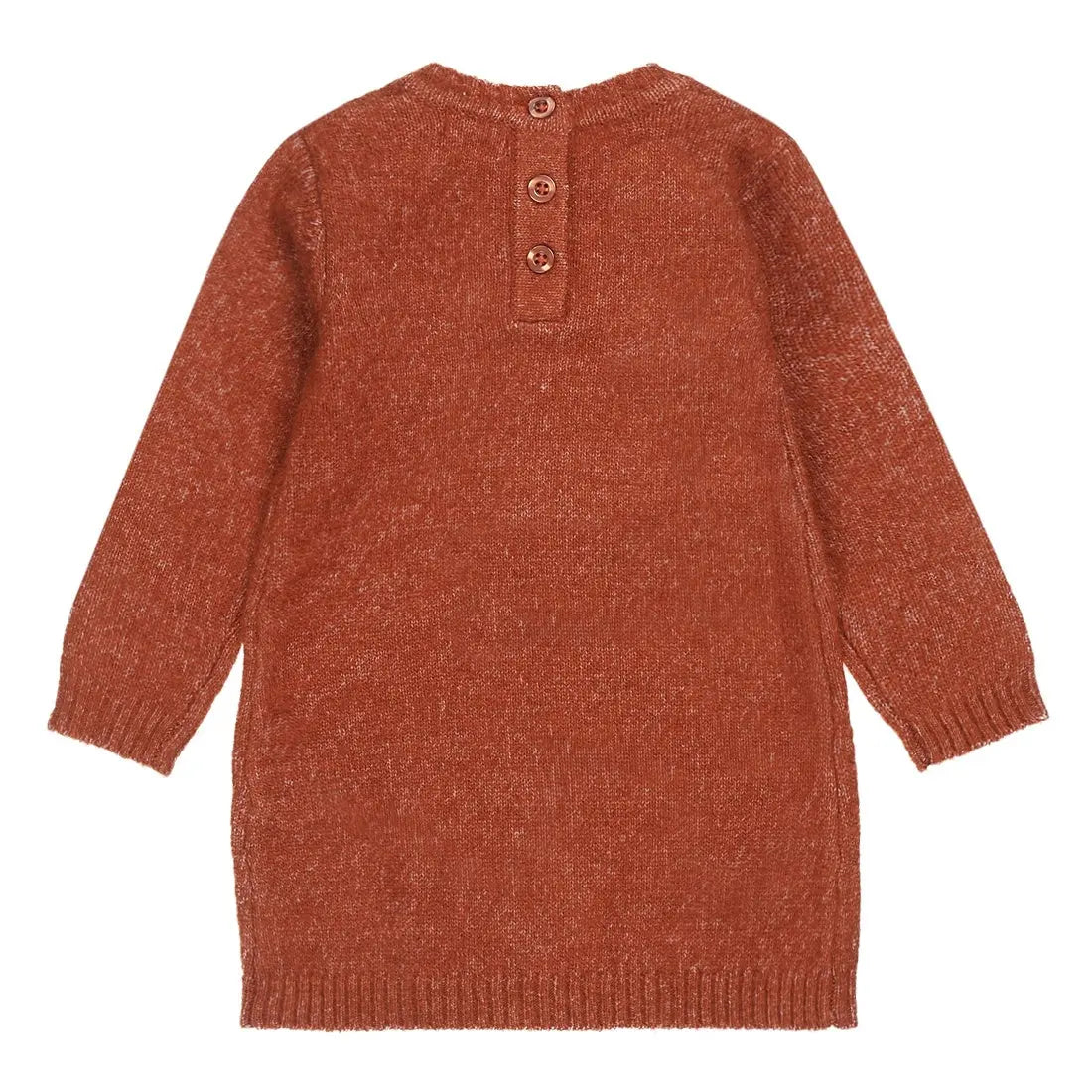 Girls Dress Rust Brown Bear | Dirkje - Dirkje