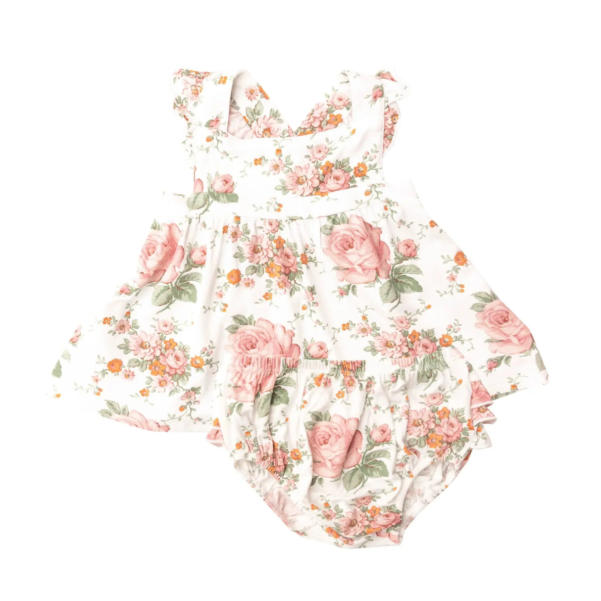 Pinafore Top and Bloomer - Vintage Rose | Angel Dear - Jenni Kidz