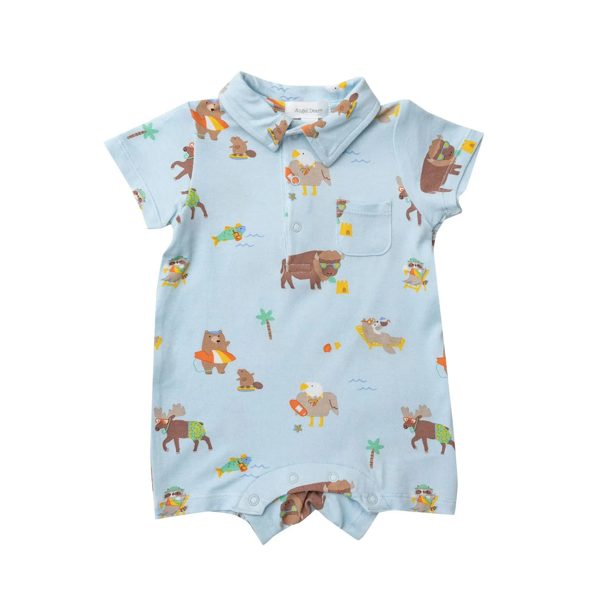 Polo Shortie - Wildlife on Vacation | Angel Dear - Jenni Kidz