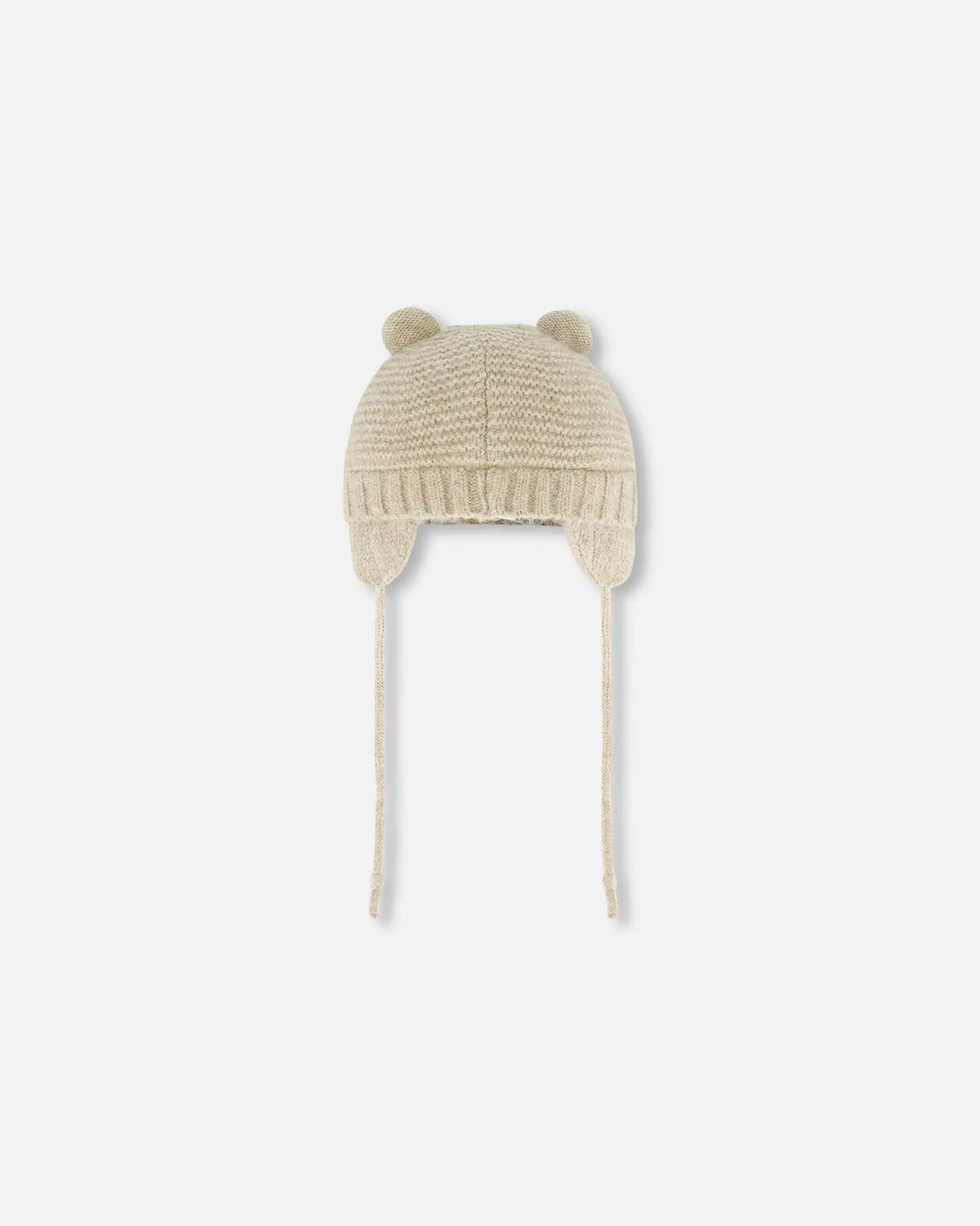 Knit Hat With Ears Beige | Deux par Deux | Jenni Kidz