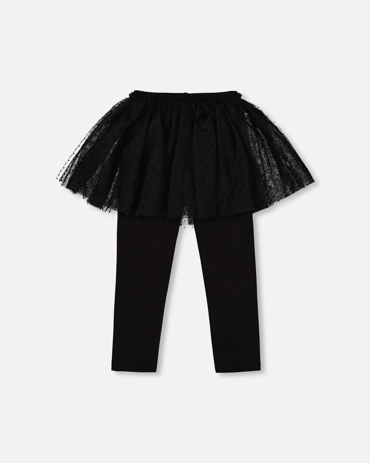 Leggings With Tulle Skirt Black | Deux par Deux | Jenni Kidz