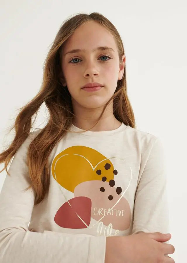 Long Sleeve Graphic T-Shirt Garbanzo | Mayoral | Mayoral | Jenni Kidz