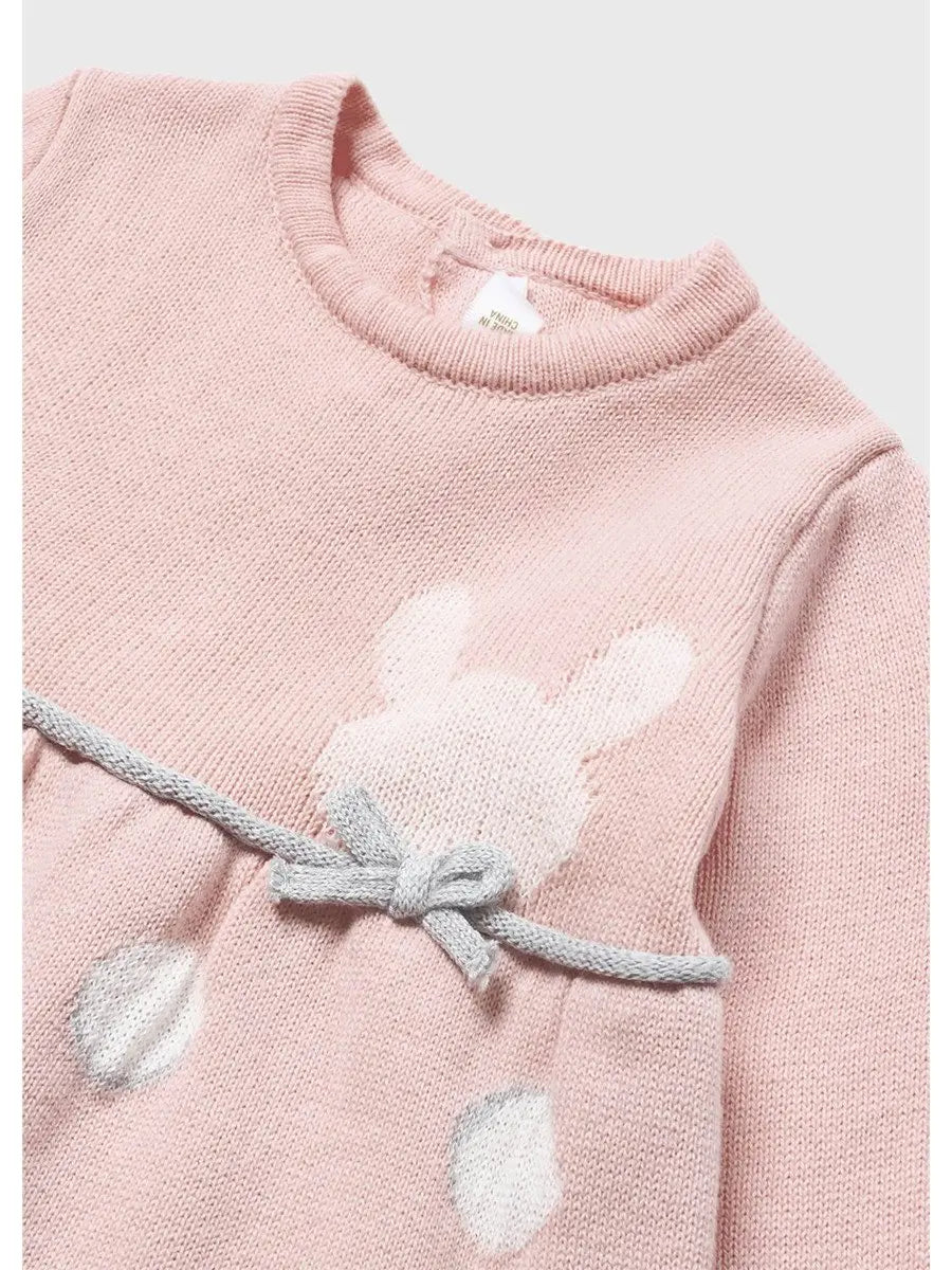 Long sleeve Baby Girls dress with headband newborn ECOFRIENDS Color Pink | Mayoral | Mayoral | Jenni Kidz