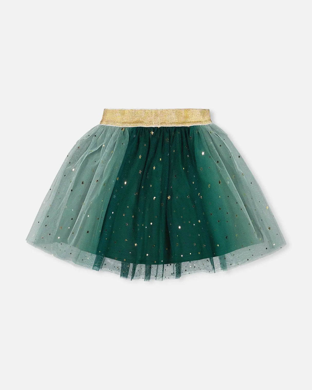 Mesh Skirt With Bow Forest Green | Deux par Deux | Jenni Kidz
