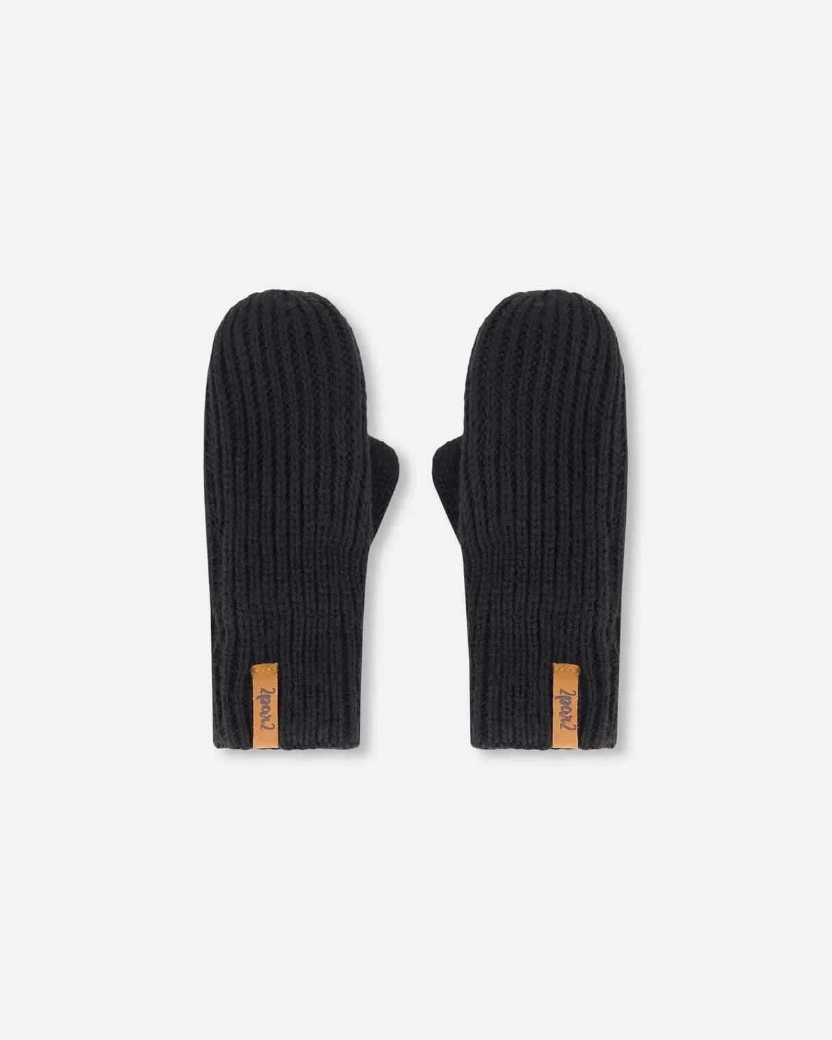 Mid-Season Knit Mittens Black | Deux par Deux | Jenni Kidz