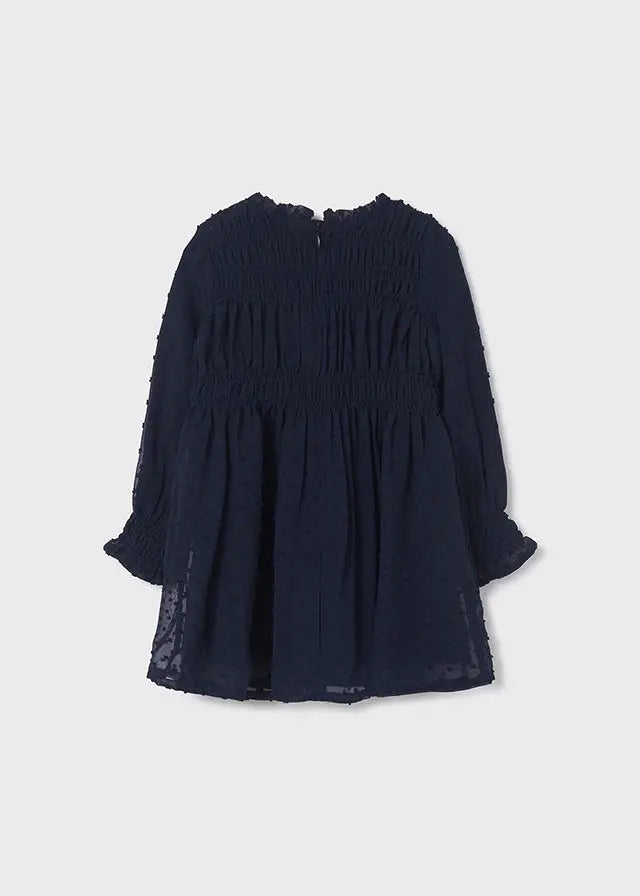 Navy Chiffon Girls Dress | Mayoral | Mayoral | Jenni Kidz