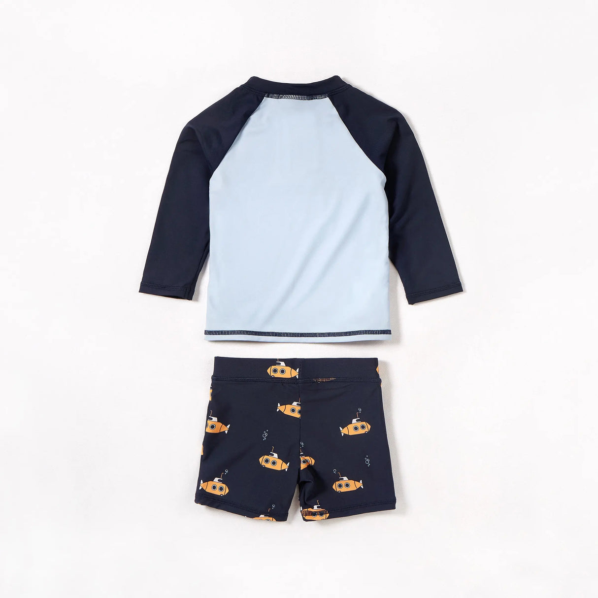 Navy Raglan Rashguard and Submarine Swim Shorts Set | Petit Lem | Petit Lem | Jenni Kidz