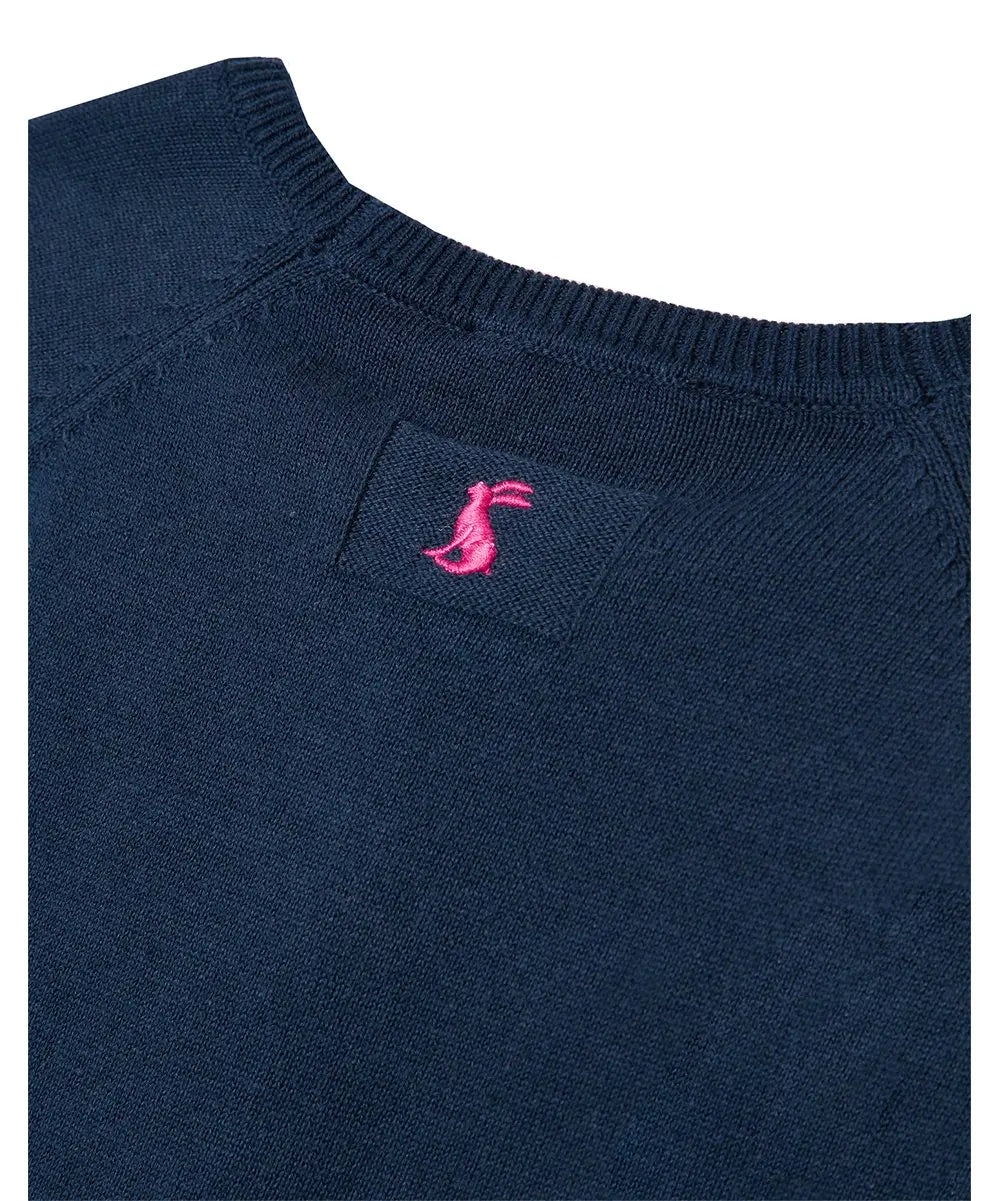 Navy & Goldtone Sequin Star Miranda Sweater - Girls | Joules | Joules | Jenni Kidz