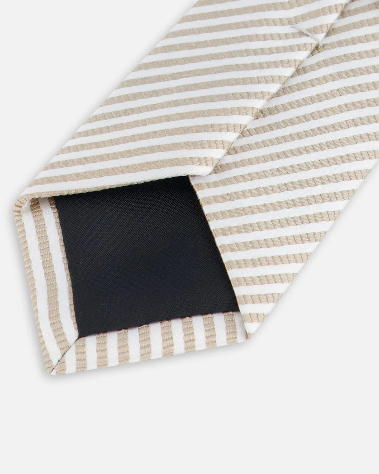 Neck Tie Light Taupe Striped | Deux par Deux | Jenni Kidz