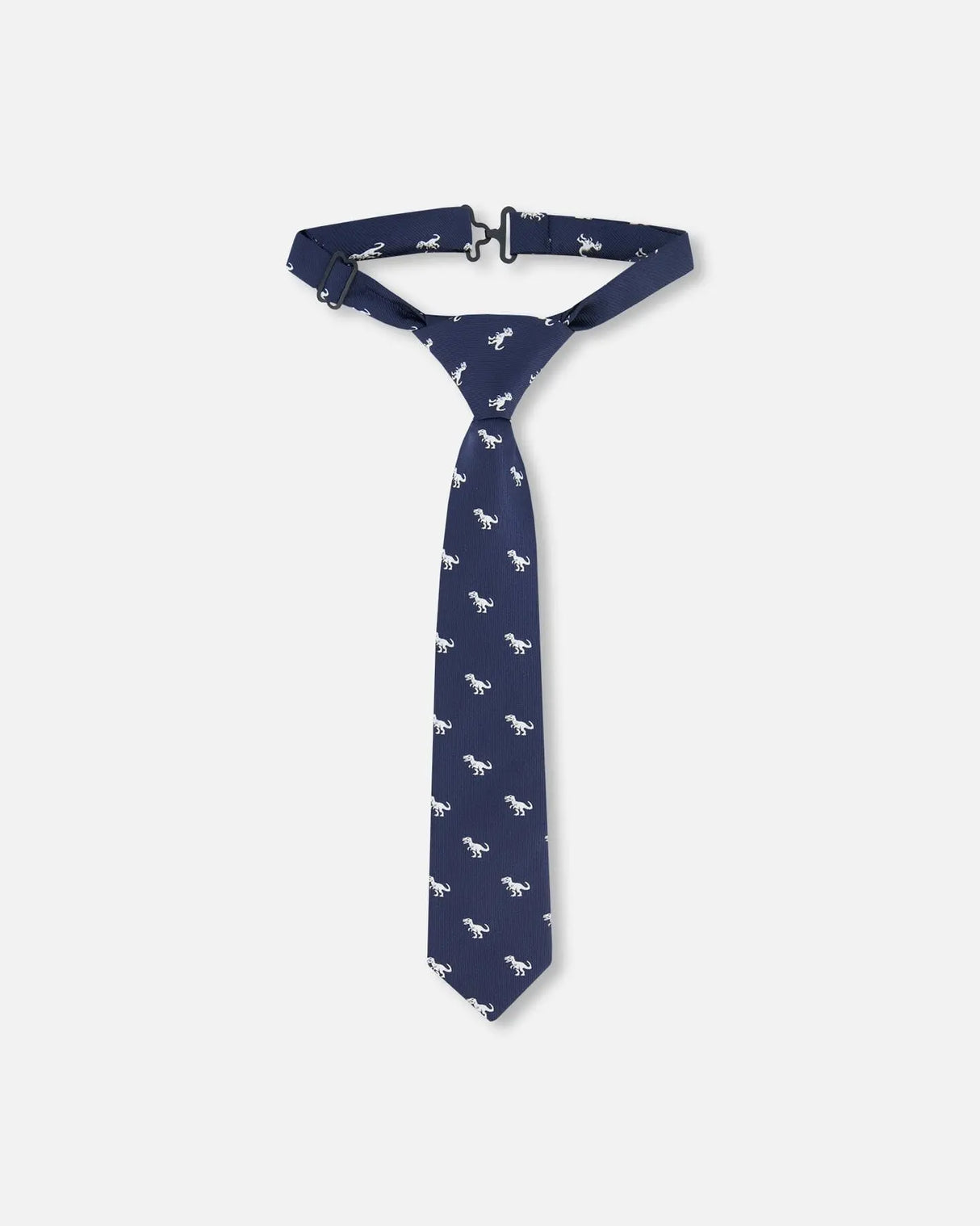 Neck Tie Navy Blue And Dino | Deux par Deux | Jenni Kidz