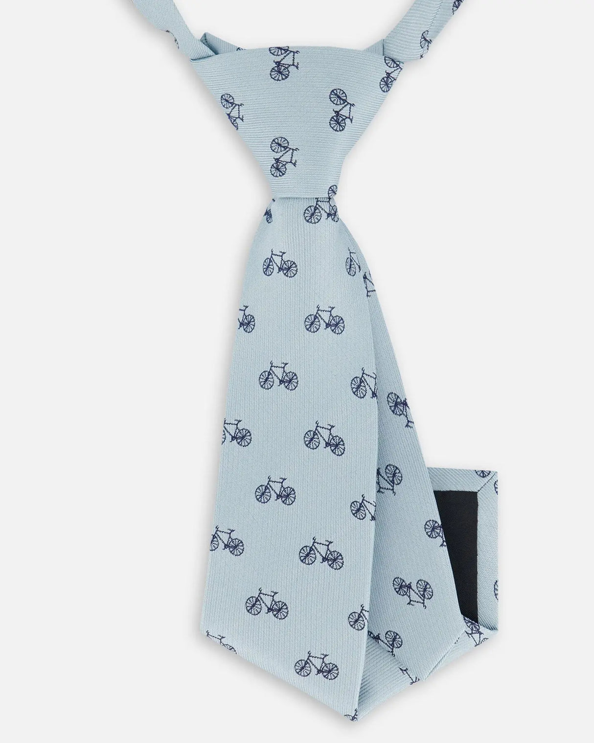 Neck Tie Pale Blue With Bicycle | Deux par Deux | Jenni Kidz