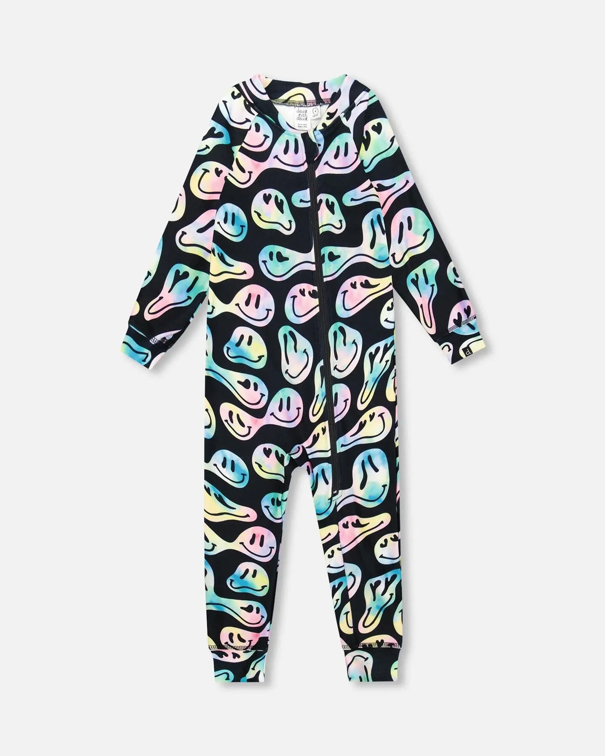 One-Piece Thermal Underwear Smiley Face Girl | Deux par Deux | Jenni Kidz
