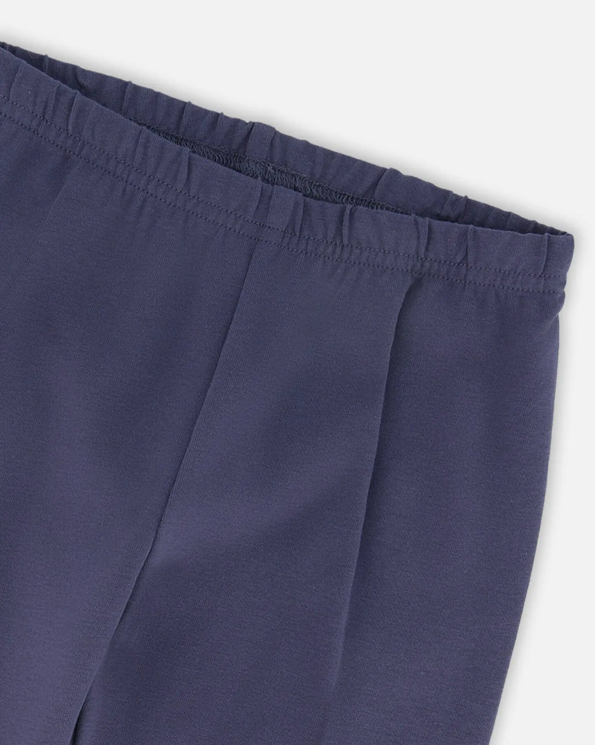 Organic Cotton Leggings Navy Blue With Hearts | Deux par Deux | Jenni Kidz