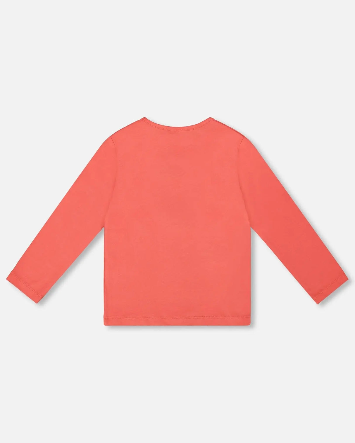 Organic Cotton T-Shirt Coral With Cupcake | Deux par Deux | Jenni Kidz