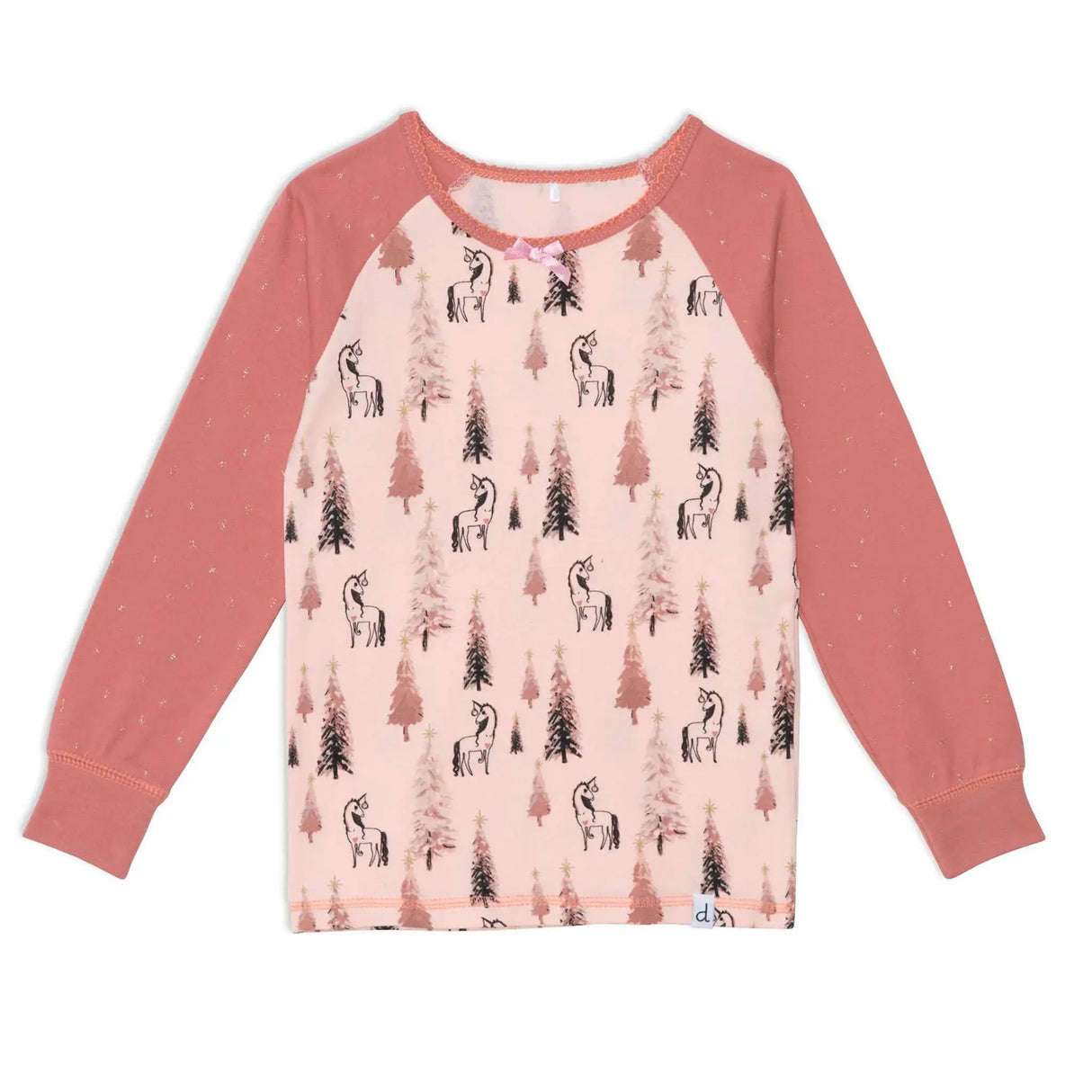 Organic Cotton Two Piece Unicorn Printed Pajama Set | DEUX PAR DEUX | DEUX PAR DEUX | Jenni Kidz