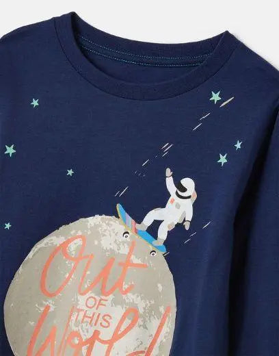 Out Of This World Finlay Long-Sleeve Tee | Joules | Joules | Jenni Kidz