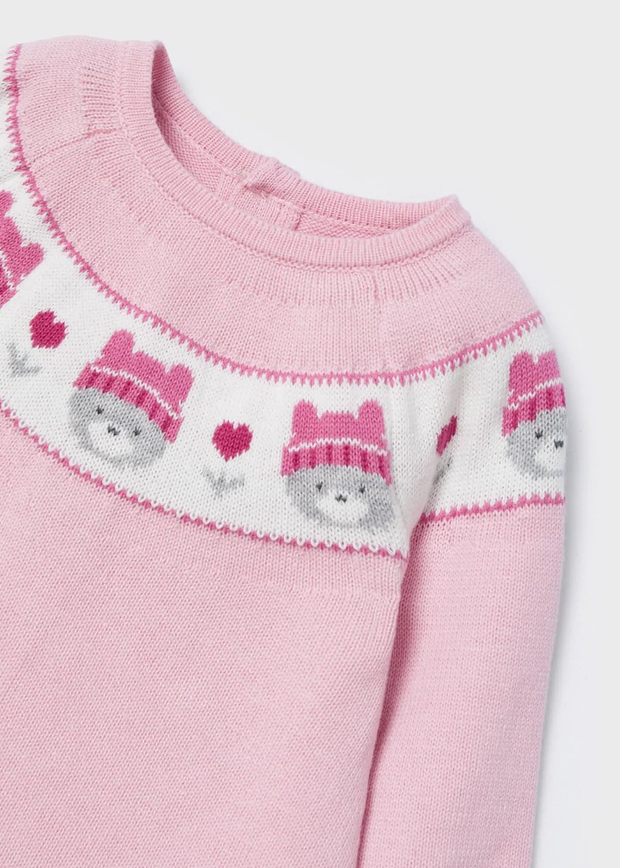 Pink Knitted Baby Girls Dress With Hat Set Newborn | Mayoral | Mayoral | Jenni Kidz