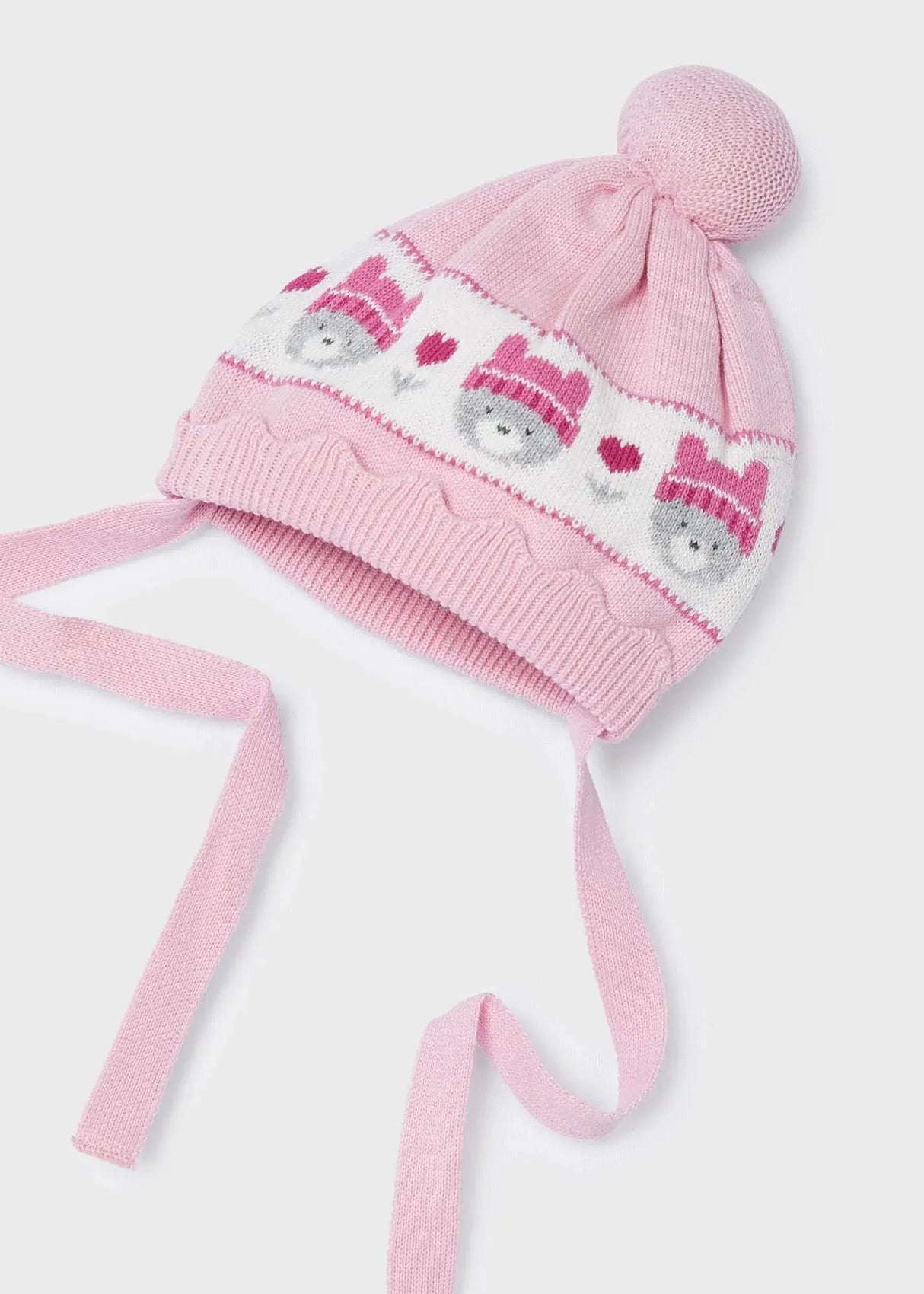 Pink Knitted Baby Girls Dress With Hat Set Newborn | Mayoral | Mayoral | Jenni Kidz