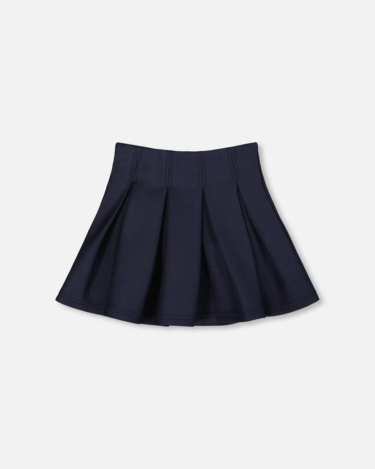 Pleated Milano Skirt Navy Blue | Deux par Deux | Jenni Kidz