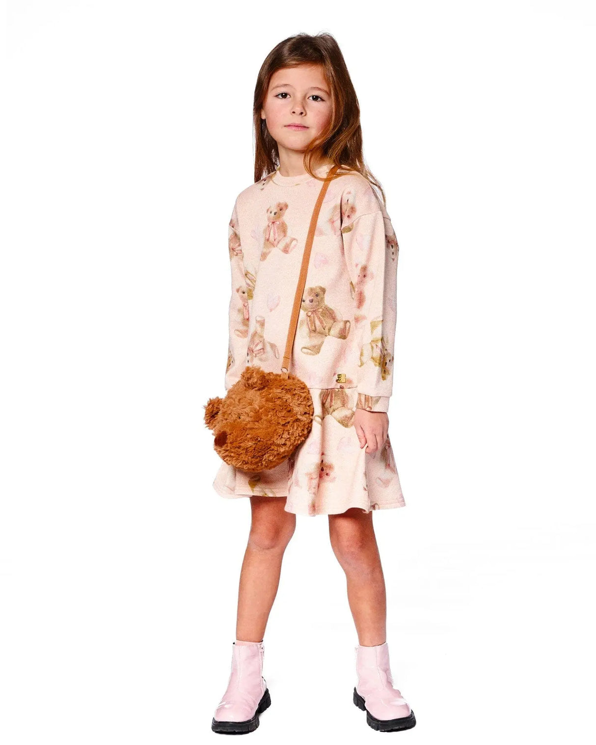 Plush Teddy Bag Caramel Brown | Deux par Deux | Jenni Kidz