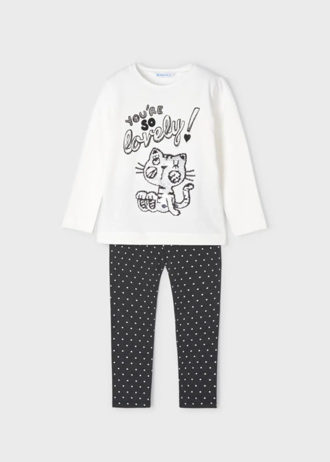 Polka Dot Leggings Set Girl - Marino| Mayoral | Mayoral | Jenni Kidz