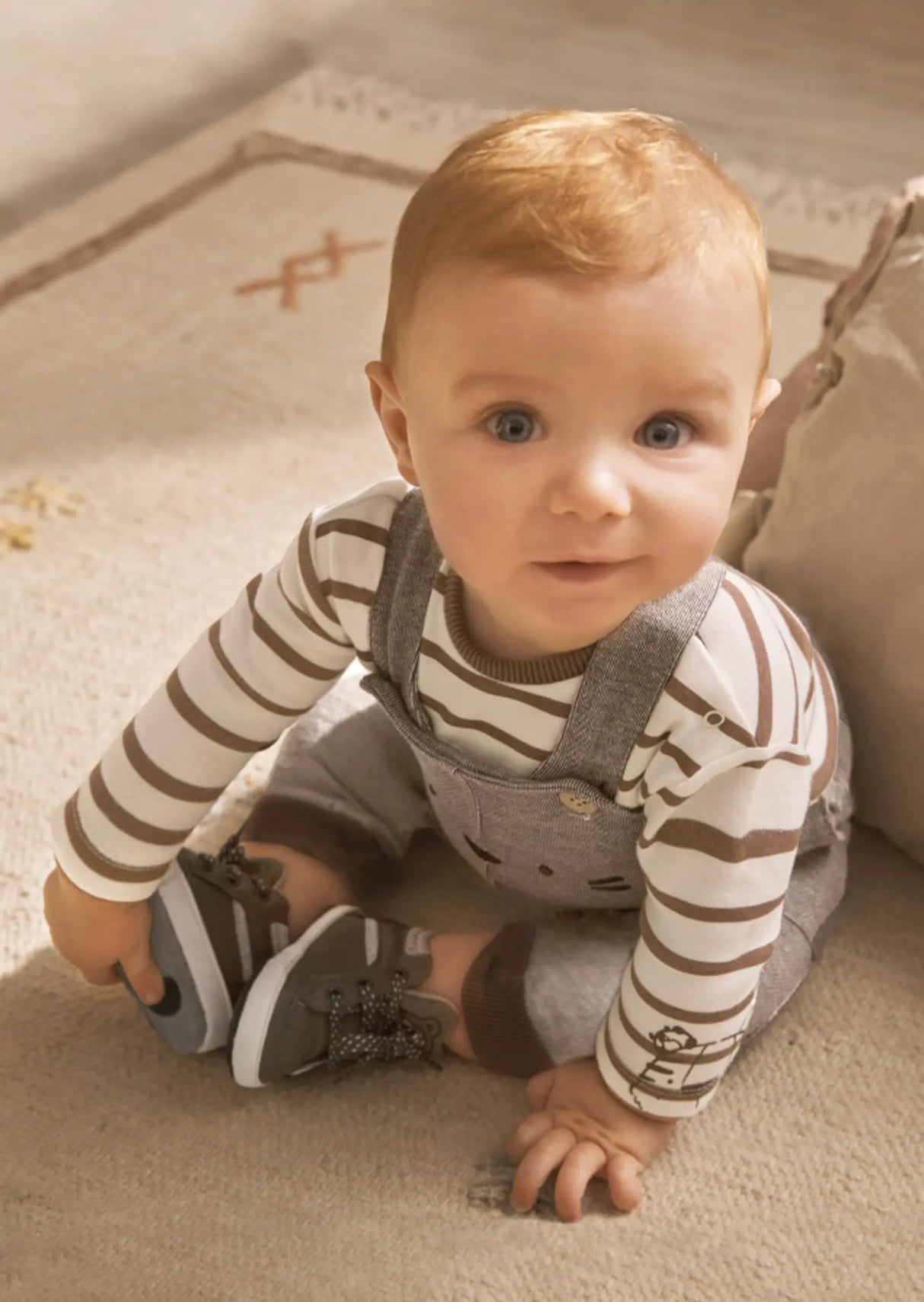 Soft Knitted Chocolate Fleece Romper Set | Mayoral | Mayoral | Jenni Kidz