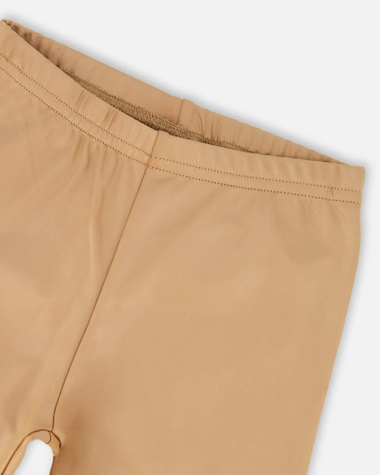 Stretch Shiny Leggings Golden Beige | Deux par Deux | Jenni Kidz
