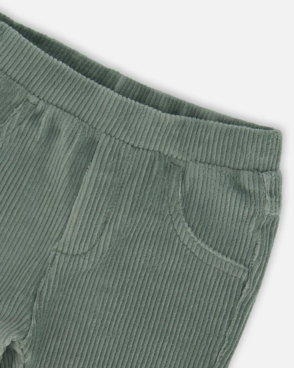Stretch Velour Tregging Jade Green | Deux par Deux | Jenni Kidz