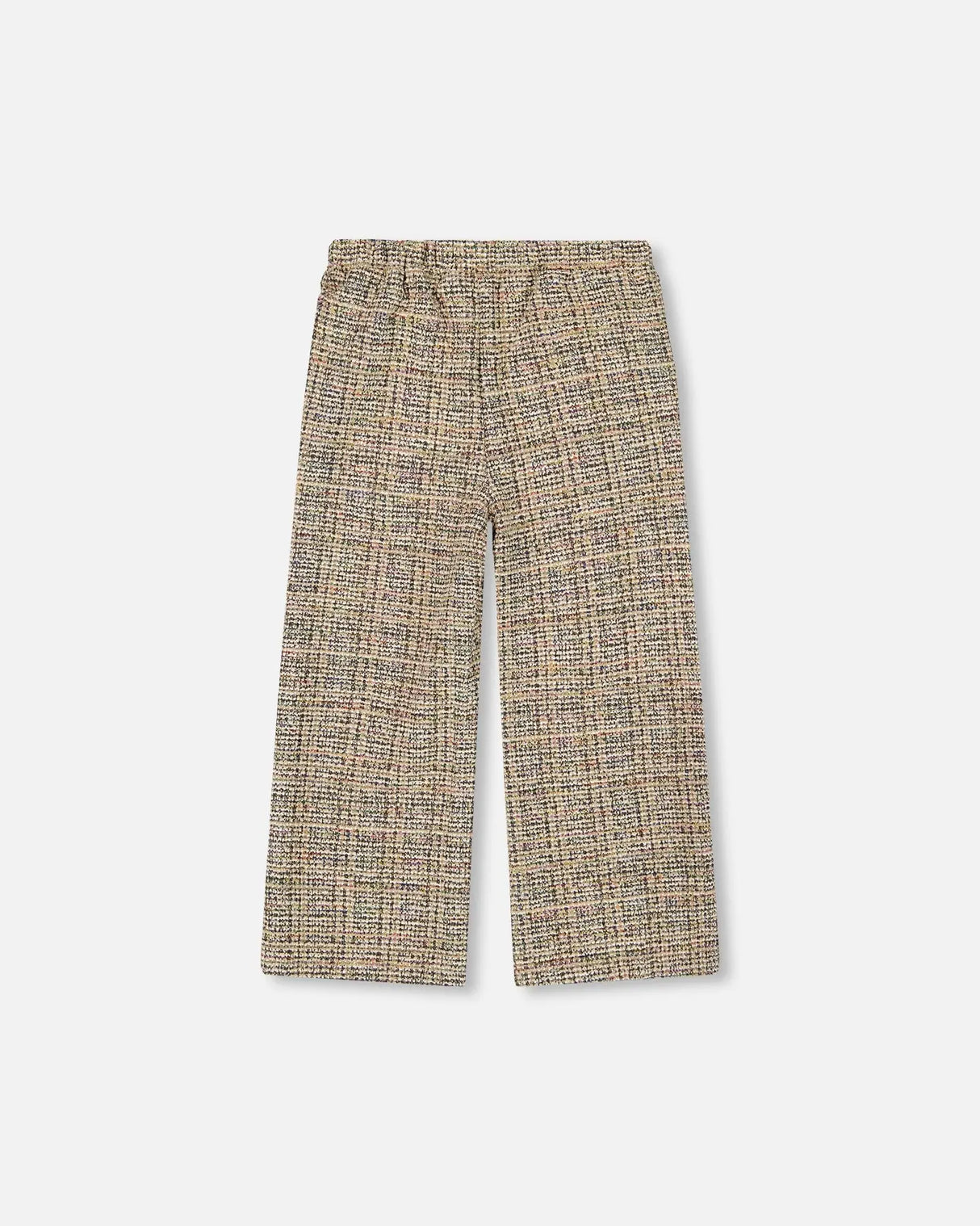 Tweed Flare Pants Beige And Black | Deux par Deux | Jenni Kidz