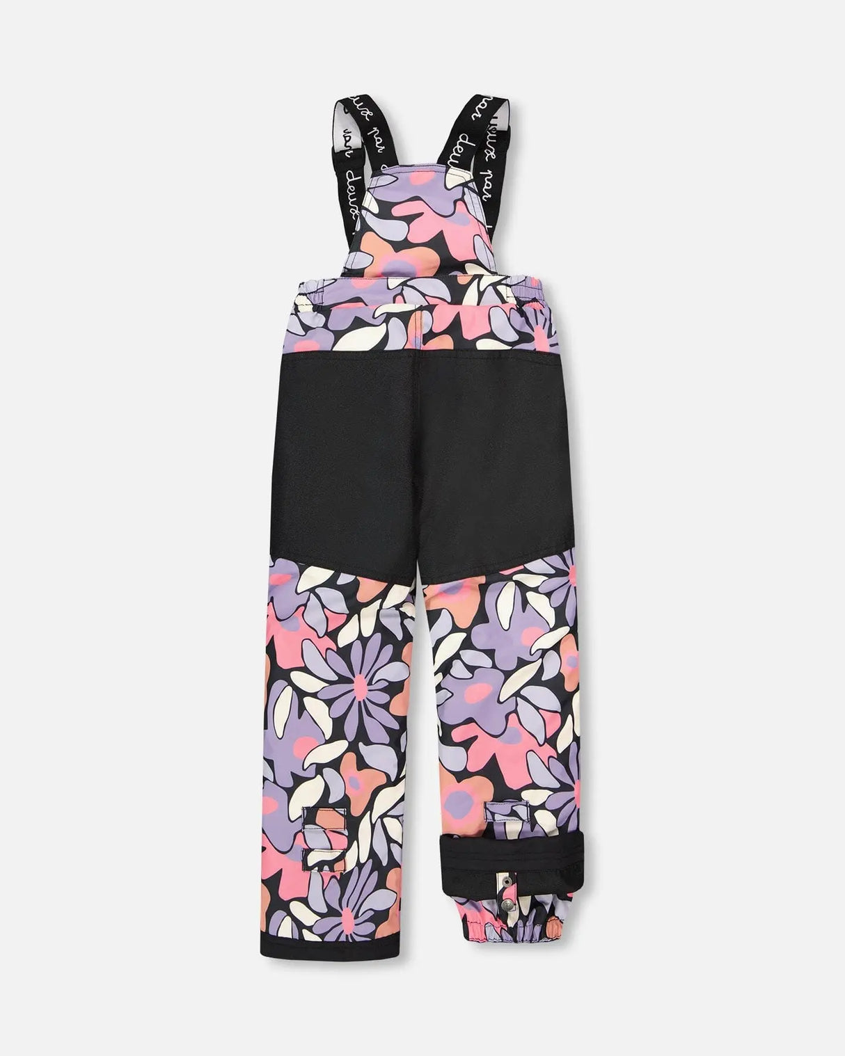 Two-Piece Play Snowsuit Black Retro Flower Print | Deux par Deux | Jenni Kidz