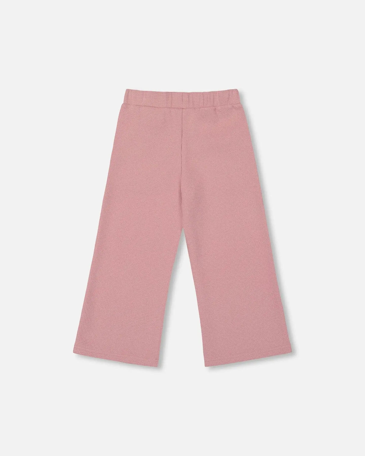 Waffle Flare Leg Pants Dusty Pink | Deux par Deux | Jenni Kidz