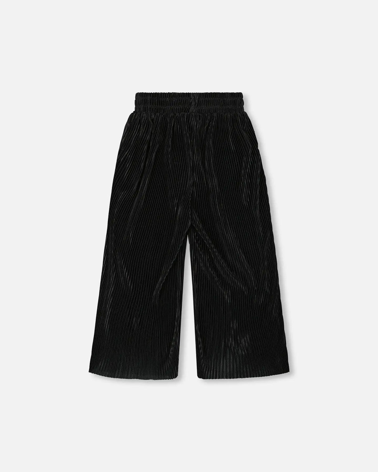 Wide Leg Pleated Pants Black | Deux par Deux | Jenni Kidz