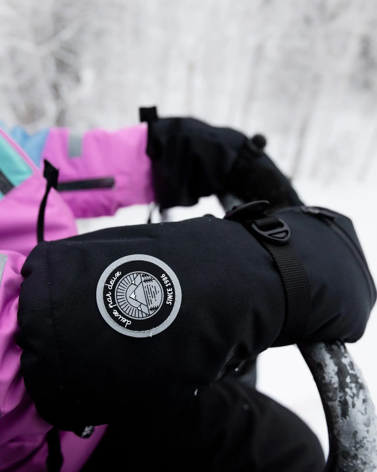 Winter Mittens Teknik Black | Deux par Deux | Jenni Kidz