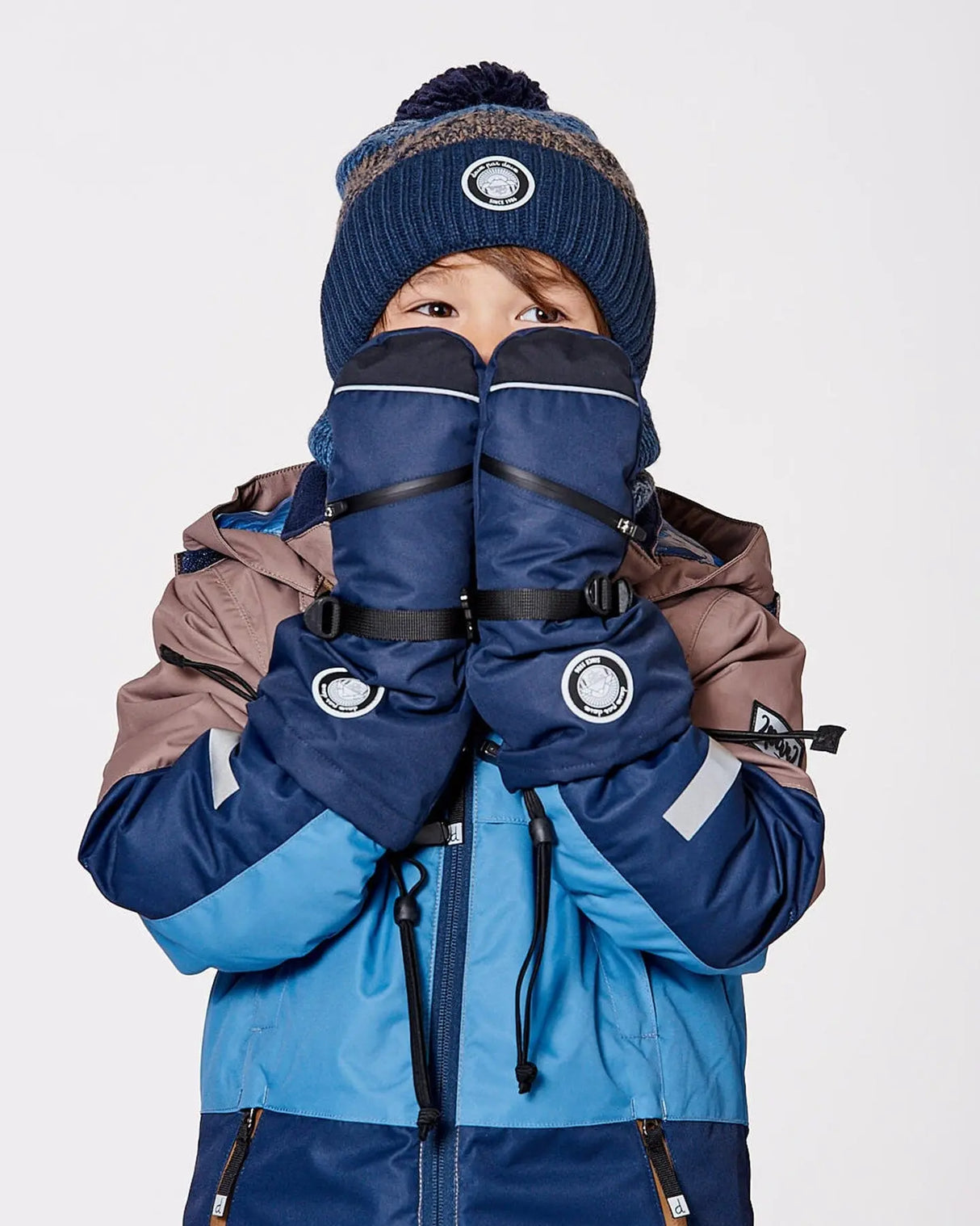 Winter Mittens Teknik Navy Blue | Deux par Deux | Jenni Kidz