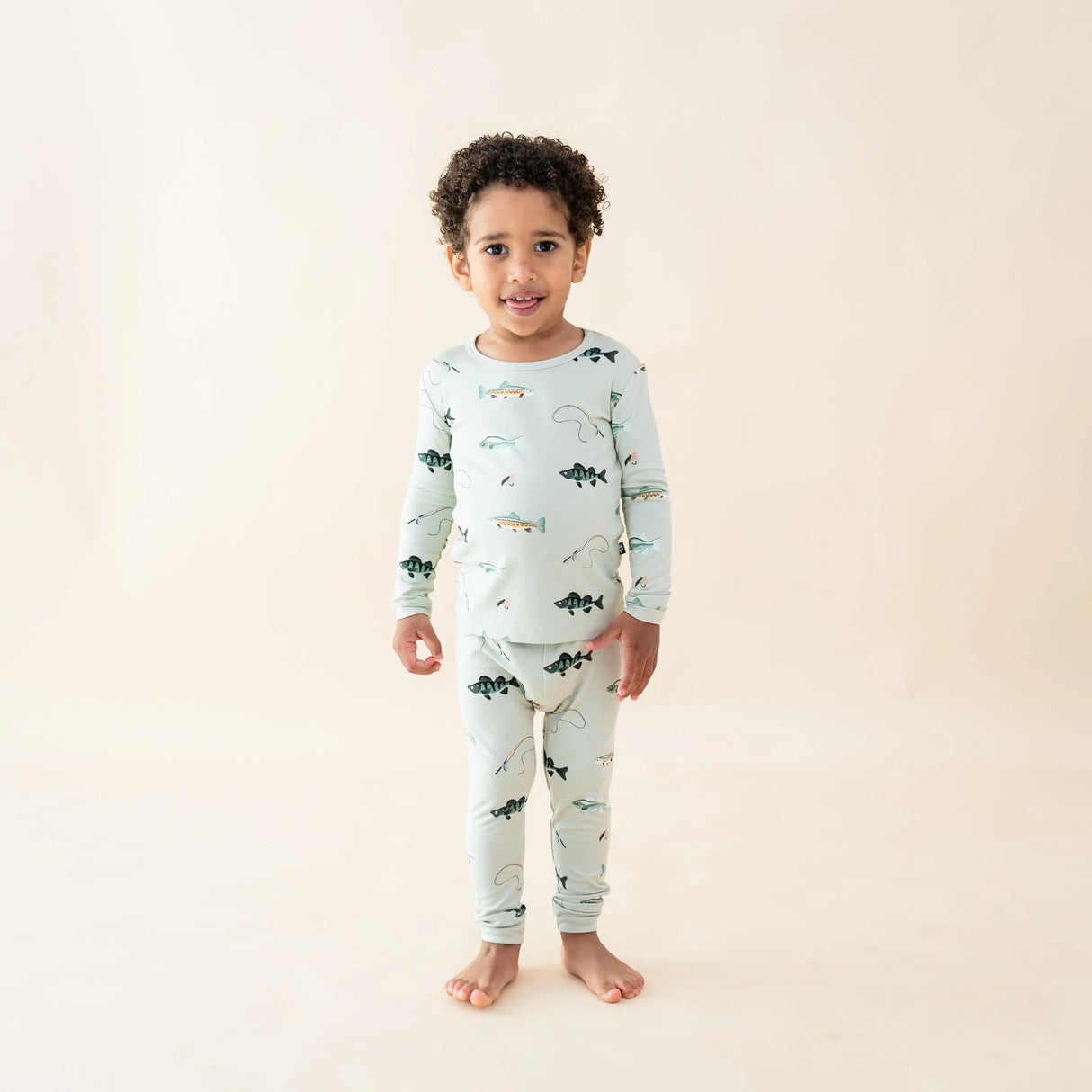 Long Sleeve Pajamas in Fishing | Kyte Baby