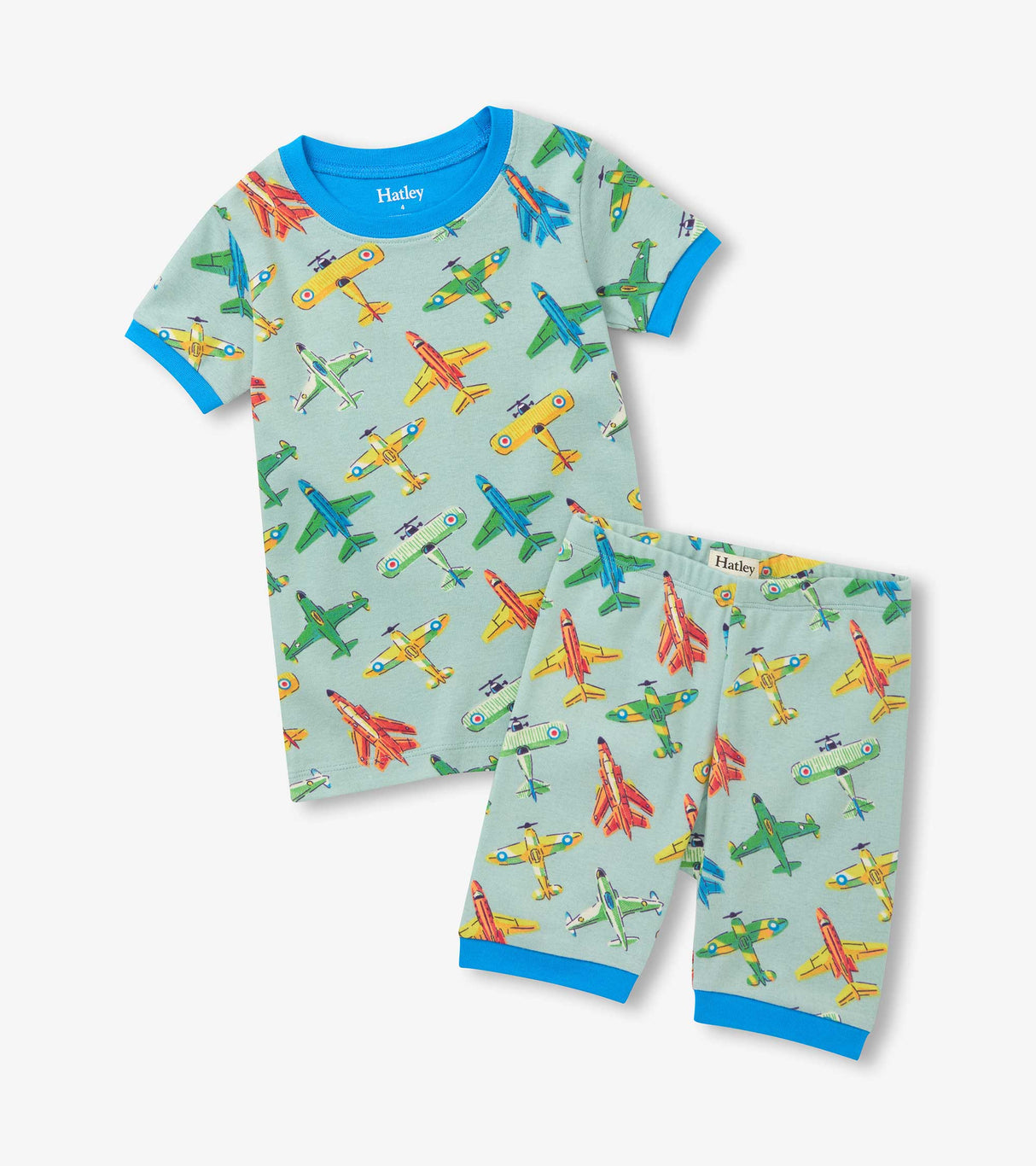 Boys Vintage Aircrafts Cotton Short Pajama Set | Hatley