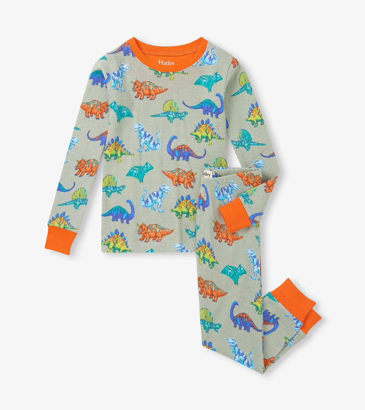 Boys Dino Party Cotton Pajama Set | Hatley