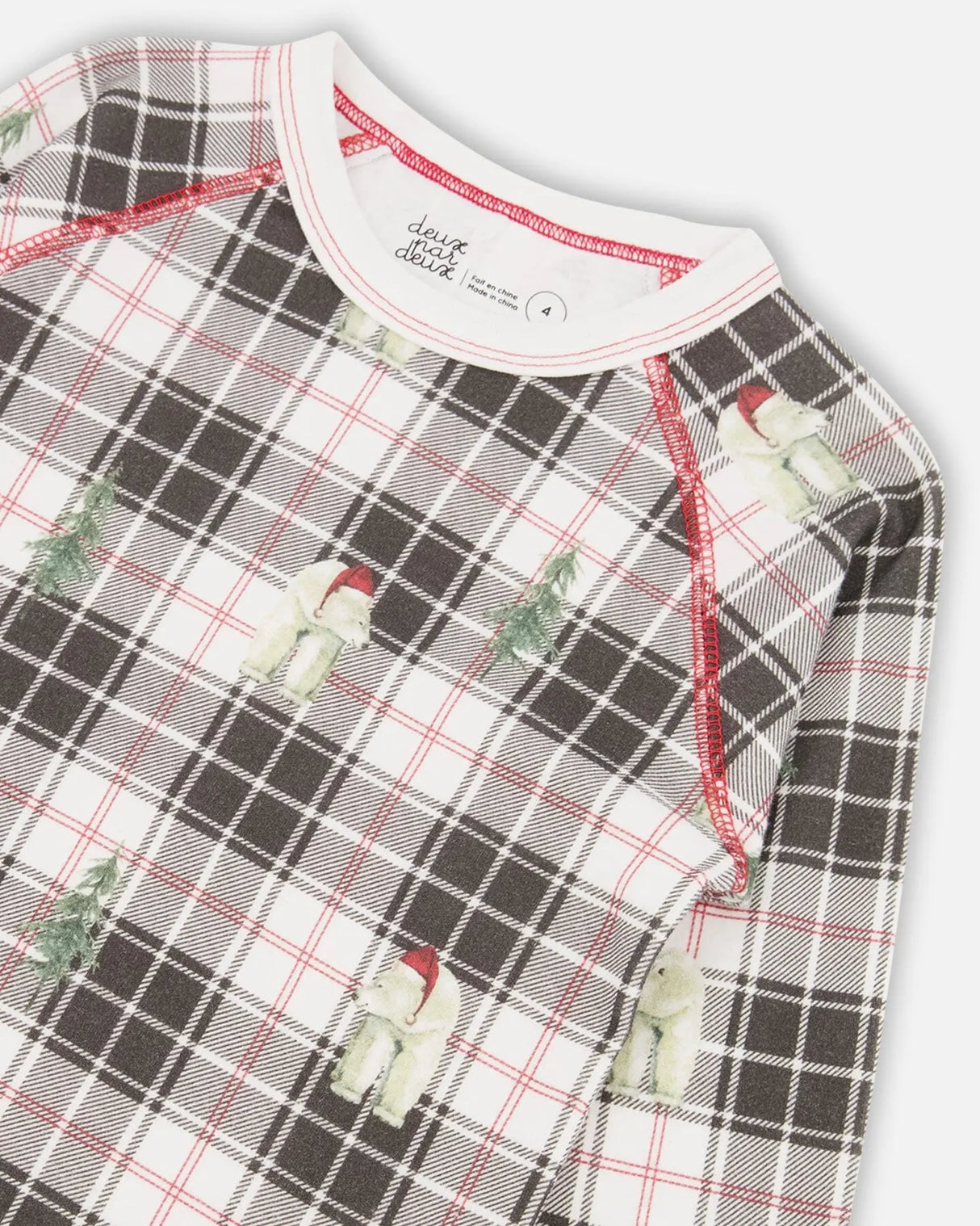 Organic Cotton Kids Christmas Family Two Piece Printed Polar Bear Boys Pajama Set | Deux par Deux | Jenni Kidz