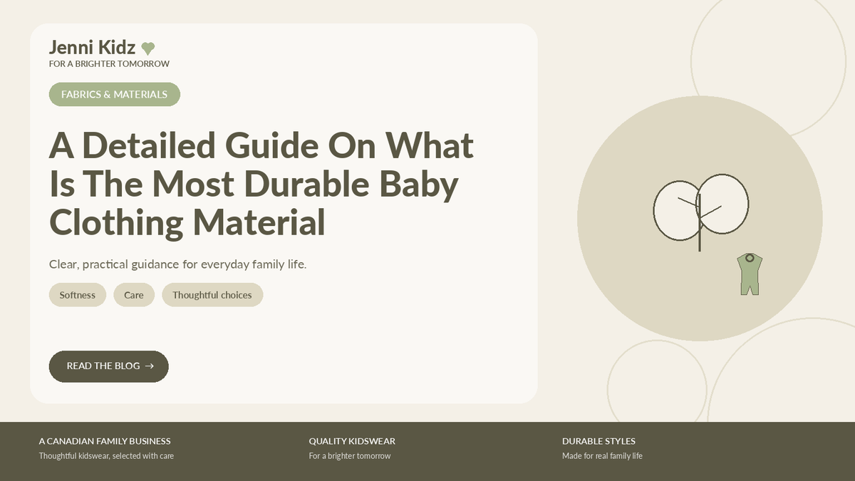 A Detailed Guide On What Is The Most Durable Baby Clothing Material | Jenni Kidz