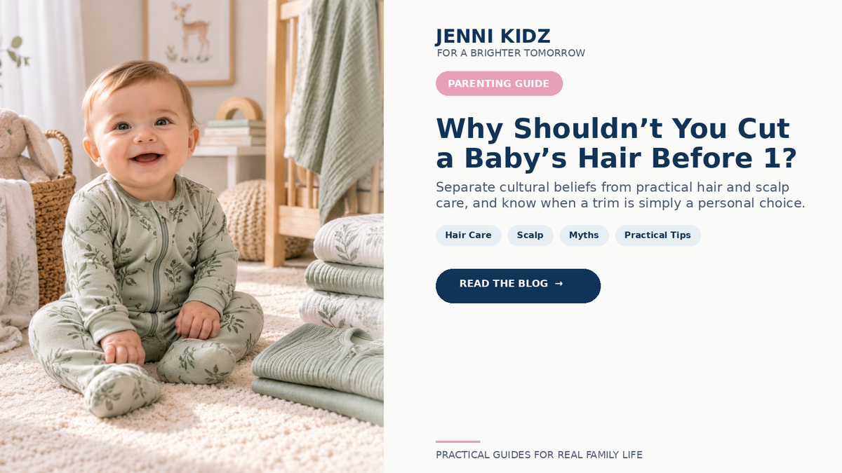 Baby hair and scalp care guide about cutting hair before age one