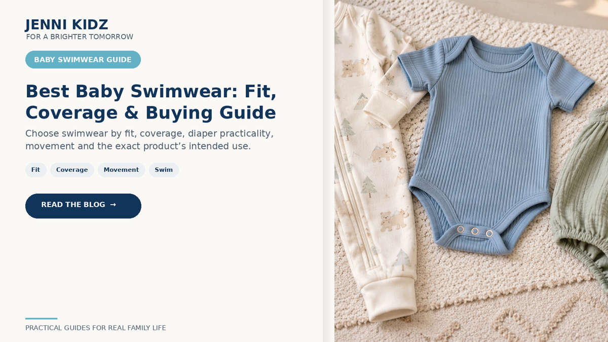 Baby swimwear guide for fit coverage movement diaper practicality and intended use