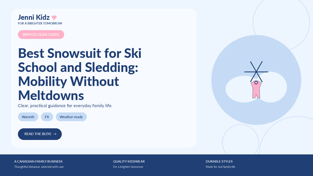 Best Snowsuit for Ski School and Sledding: Mobility Without Meltdowns | Jenni Kidz