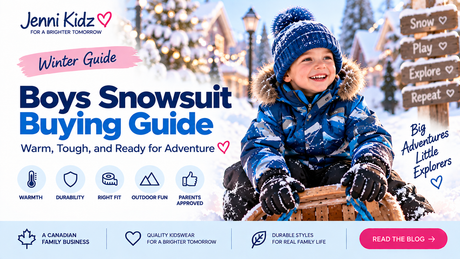 Boys snowsuit buying guide for warmth, fit, school and winter play