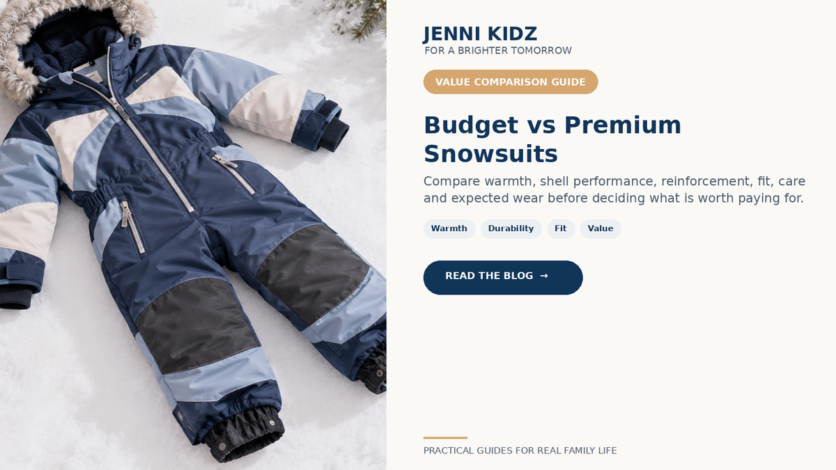 Budget versus premium kids snowsuit guide for warmth durability fit and value