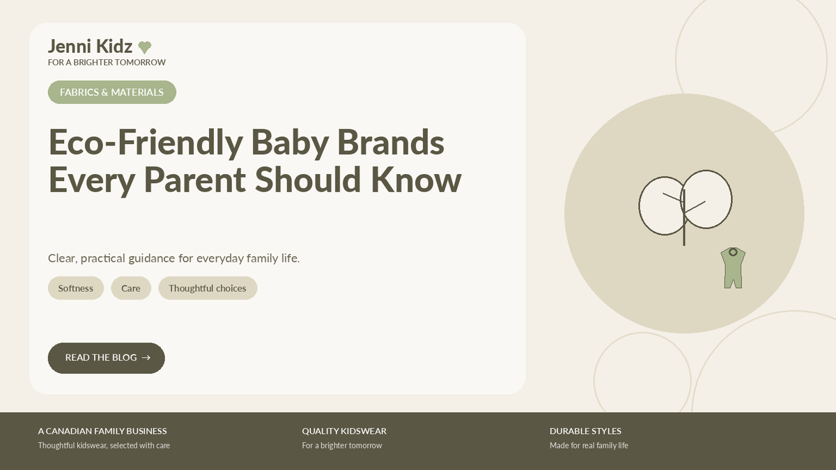 Eco-Friendly Baby Brands Every Parent Should Know | Jenni Kidz