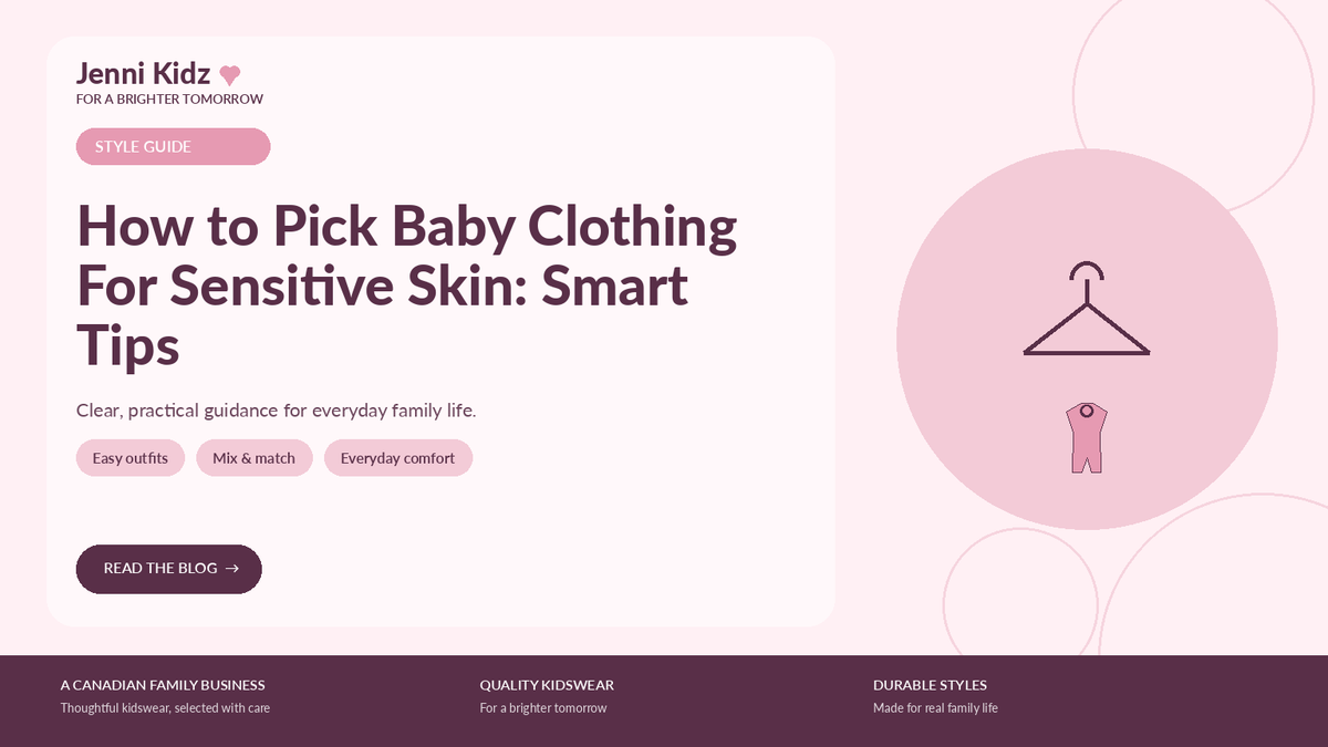 How to Pick Baby Clothing For Sensitive Skin: Smart Tips | Jenni Kidz