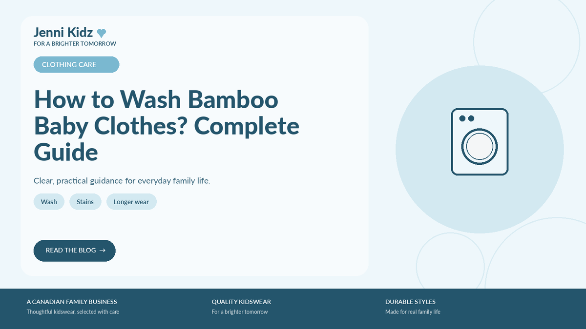 How to Wash Bamboo Baby Clothes? Complete Guide | Jenni Kidz